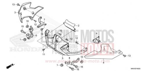 UNTERER WINDLAUF (NC750XA) NC750XAM de 2021